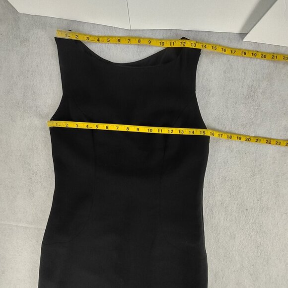 A.J. Bari Black Sleeveless Open Back Sheath Cocktail Dress Petite 10 - Picture 9 of 11
